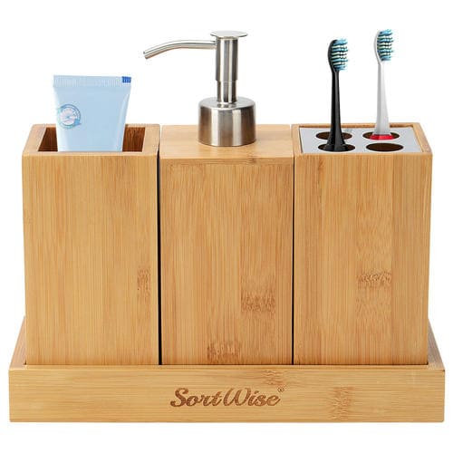 Accesorios de baño bambú