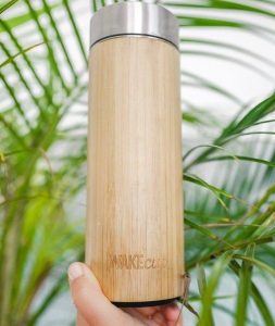 botella de bambu
